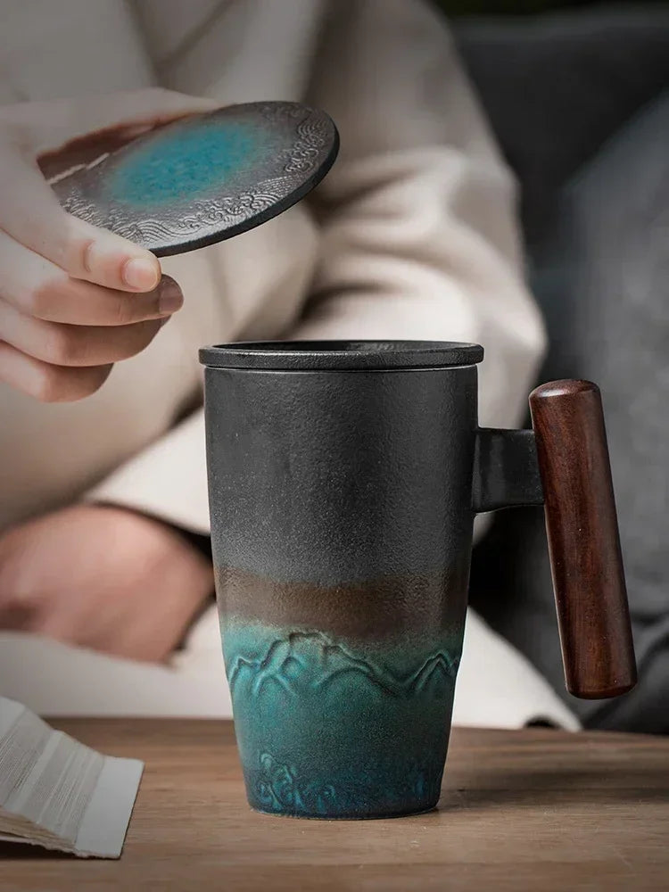 Tasses créative rétro en céramique