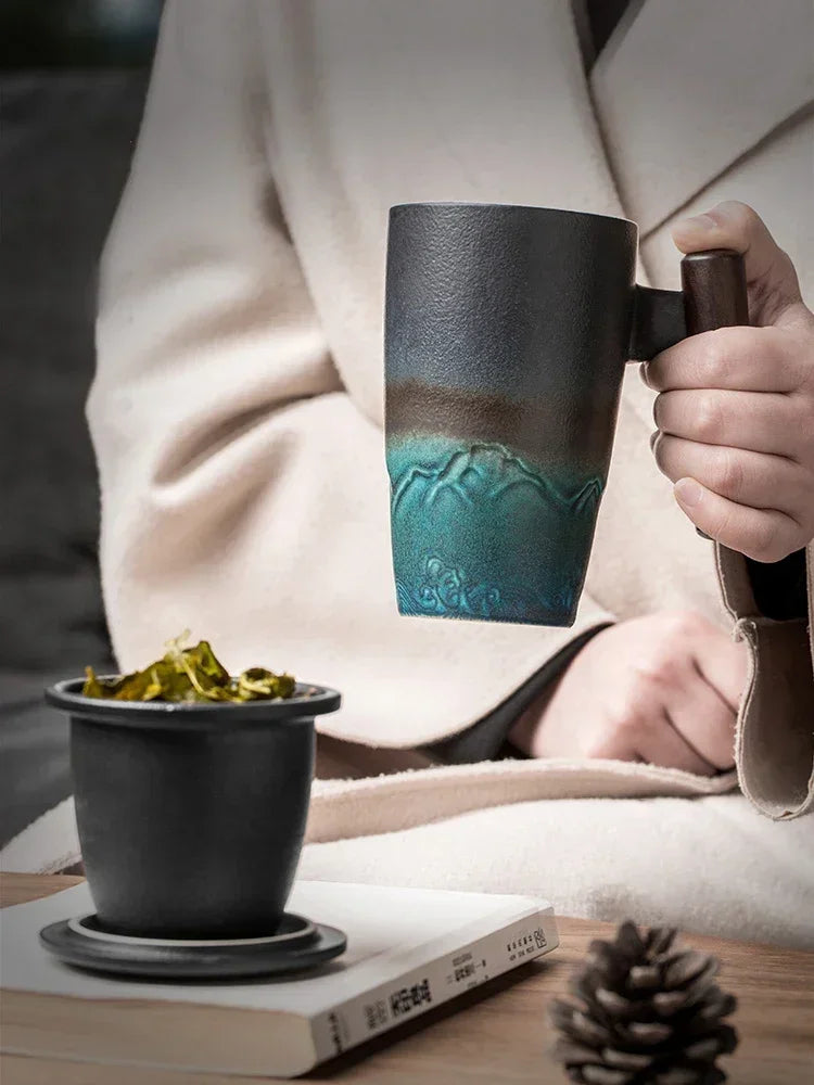Tasses créative rétro en céramique